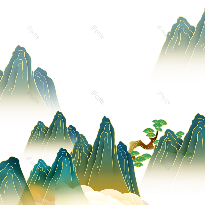 山脉图片,元素,PNG,免抠素材